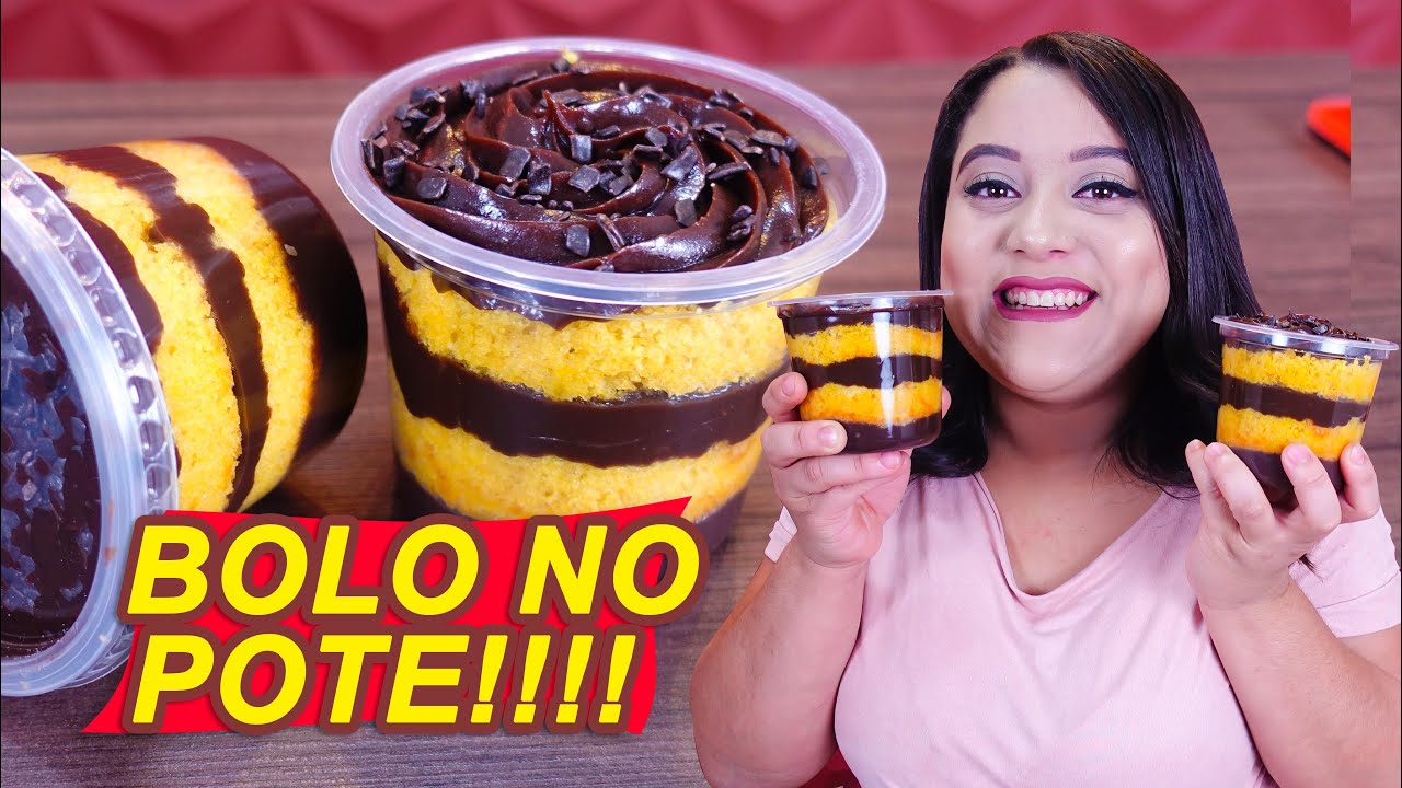 BOLO NO POTE DE CENOURA COM CHOCOLATE | SegredosdaCozinha