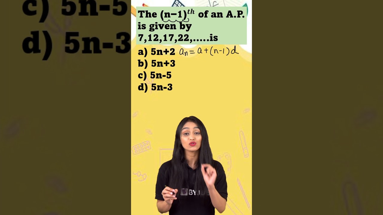 Who can solve this question on Arithmetic Progression AP Fastest 😲 #class10 #quiztime #challenge