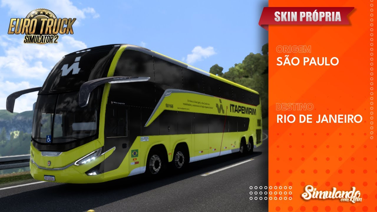 SÃO PAULO ➔ RIO DE JANEIRO【Marcopolo G8 1800DD - Itapemirim】ETS 2