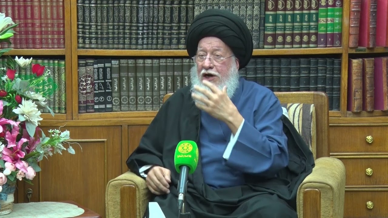 3 4 2024 لقاء المرجع الصدر  دام ظله مع الشيخ شمس الدين  نهرو محمد عبد الكريم الكسنزاني
