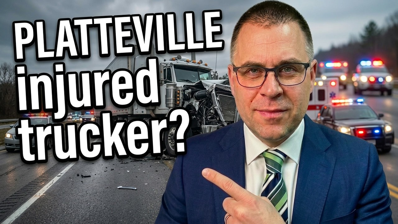 Injured in a Platteville trucking accident?  Here's what you need to know.