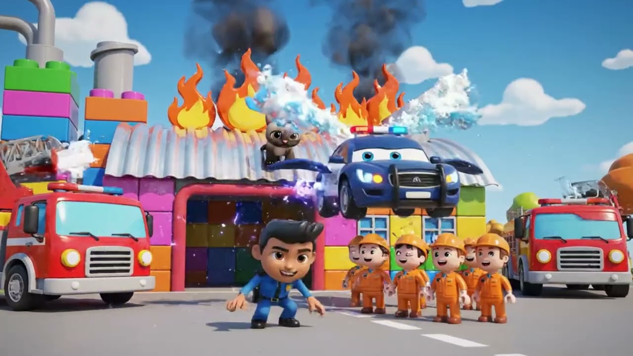 The Wheels on the Police Car | Kids Music and Cartoons