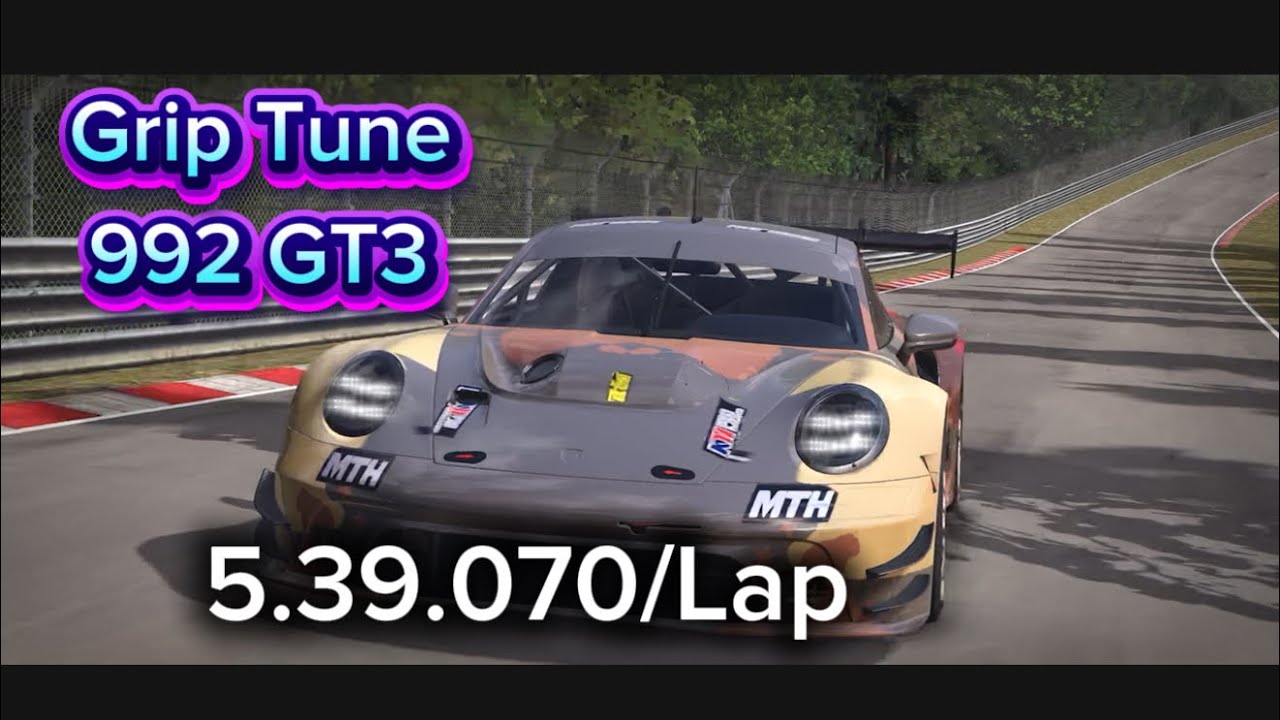 🔥 Porsche 992 GT3 Grip Tune – Nordschleife 5.39.070 Lap! 🔥Gran Velocita - Real Driving 