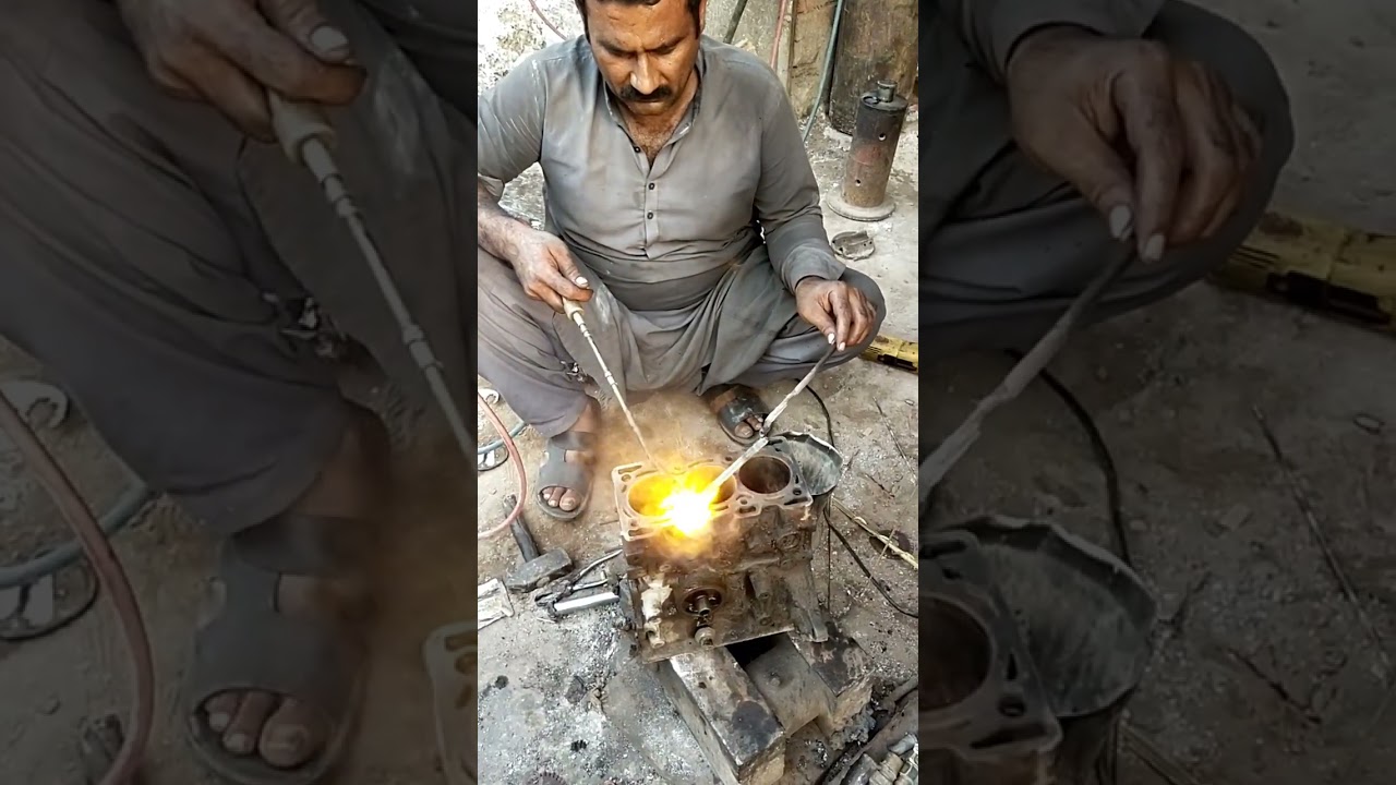 3 cylinder block welding #shorts #viralshorts #ytshorts
