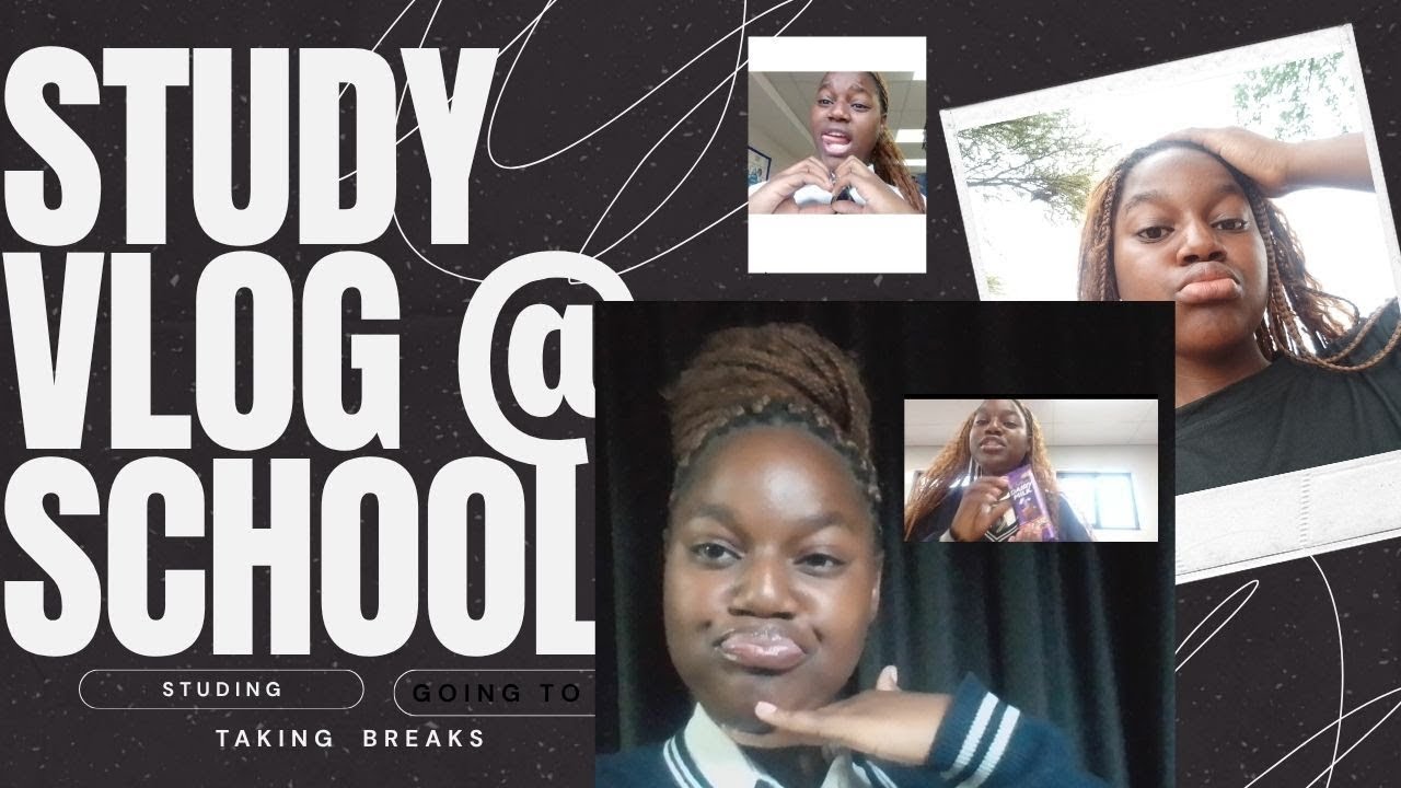 STUDY W ME @ SCHOOL |Studying, Taking Breaks, Going Out Afterschool
