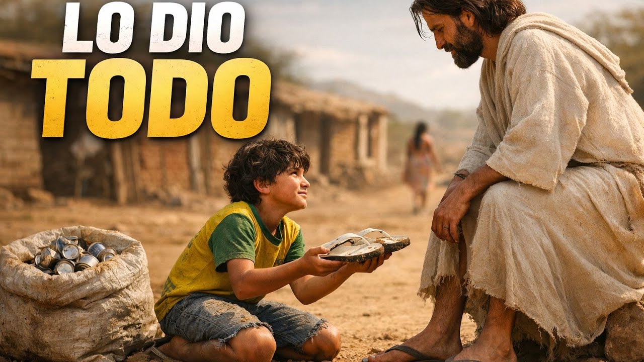 “PUEDES QUEDARTE CON MI CHANCLA, TUS PIES ESTÁN HERIDOS” el niño POBRE no sabía quién era el MENDIGO