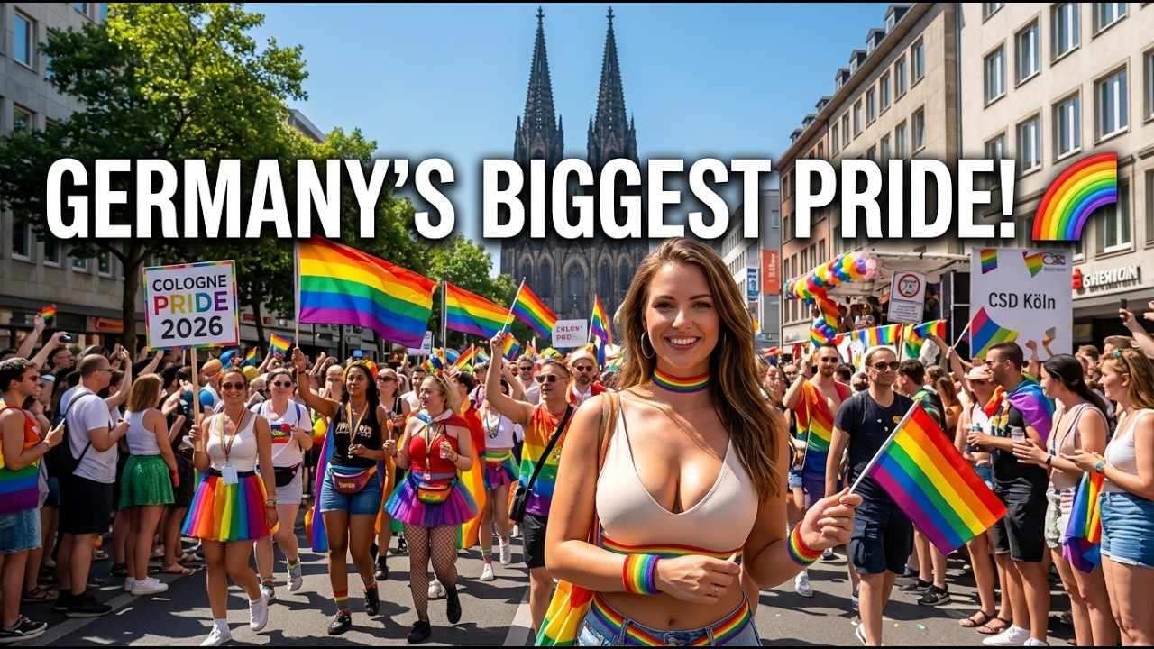 🇩🇪 Most Beautiful German Gay, Queer, Bisexual, Lesbian Pride | Cologne Pride 2023🌈🎉Walk in Colongne