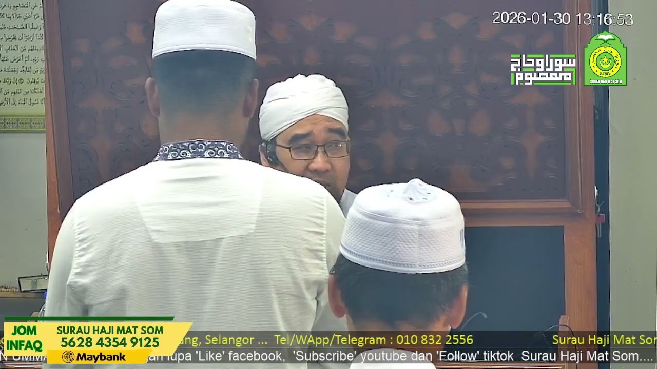 Tazkirah, Khutbah & Solat Jumaat pada 30 Januari 2026