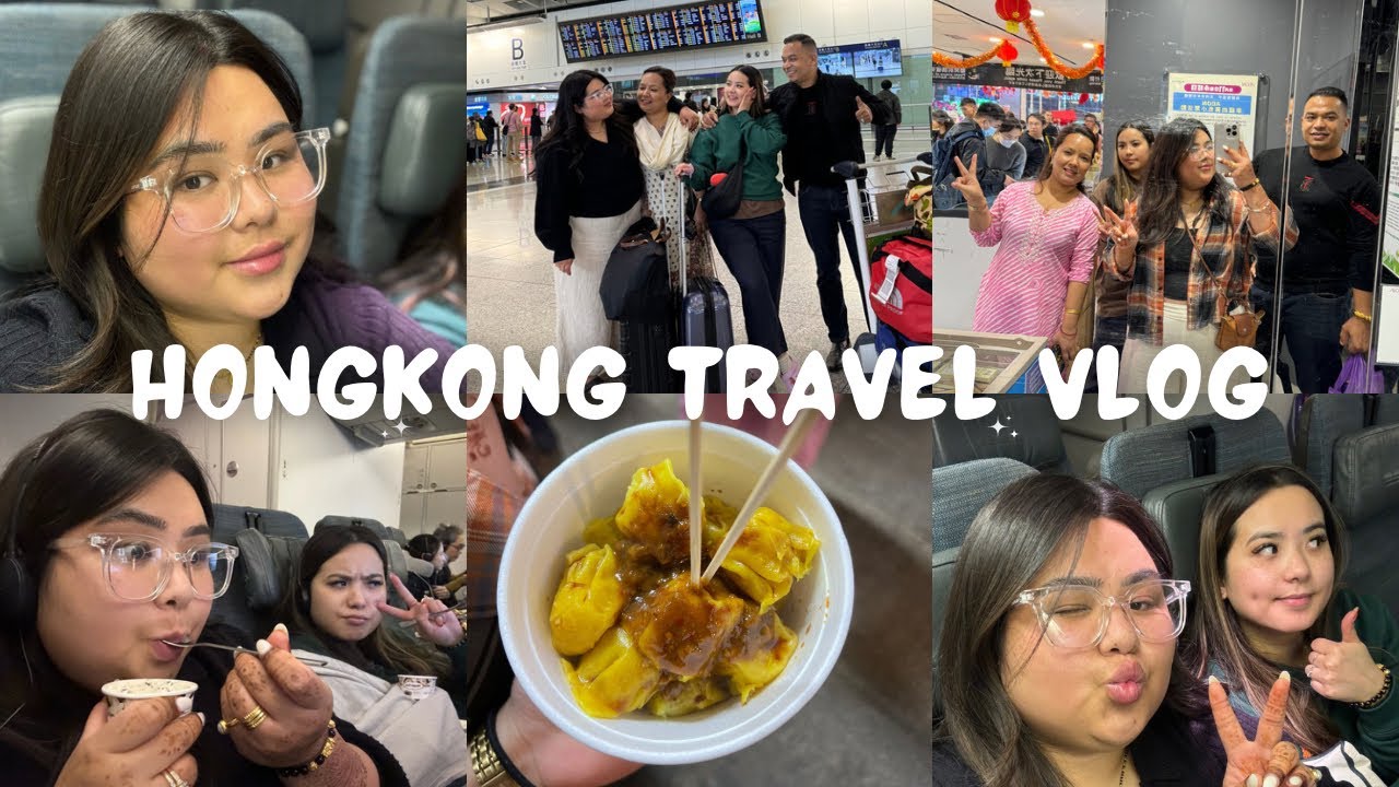 HONG KONG TRAVEL VLOG | Fly with us from london to HK + Exploring Mongkok | Prekxa Vlogs