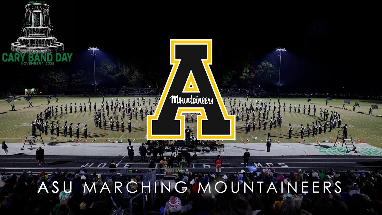 Appalachian State Marching Band Exhibition Show, Cary Band Day 2025, 11/01/2025