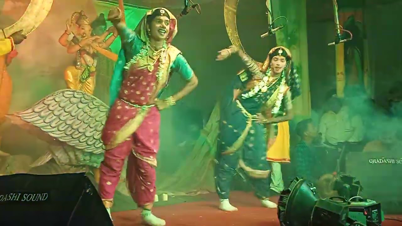 Part ५ | पेवे खरेकोंड मधील झालेले सुंदर नमन | नव विकास नमन मंडळ आबिटगाव (दत्तवाडी ) | बहुरंगी नमन