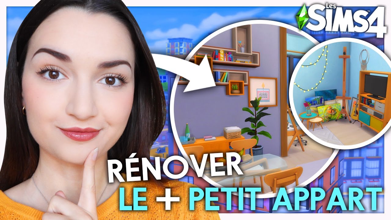 Je rénove le PLUS PETIT APPART (et le plus moche) 🤯| Challenge Sims 4