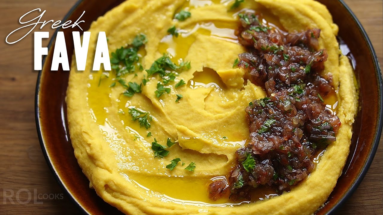 Traditional Greek FAVA With A Not-So-Traditional TOPPING