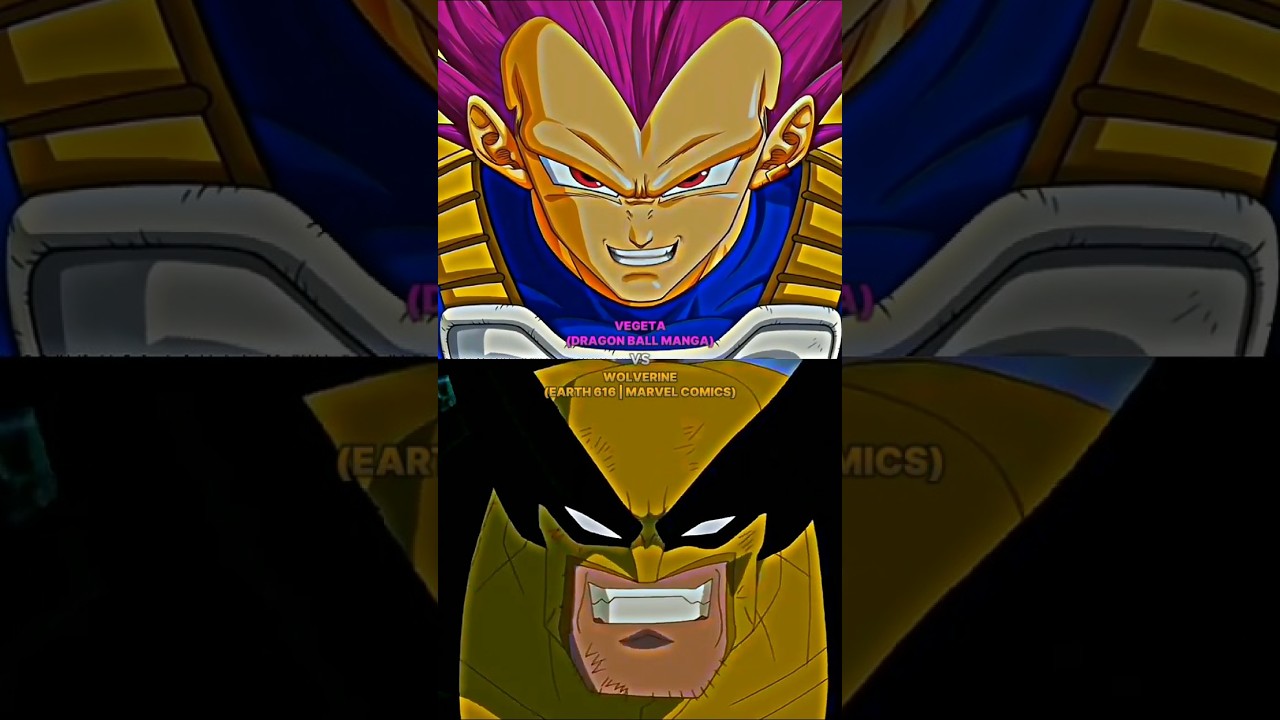Vegeta (DB Manga) Vs. Wolverine (Marvel Comics) | Battle | 