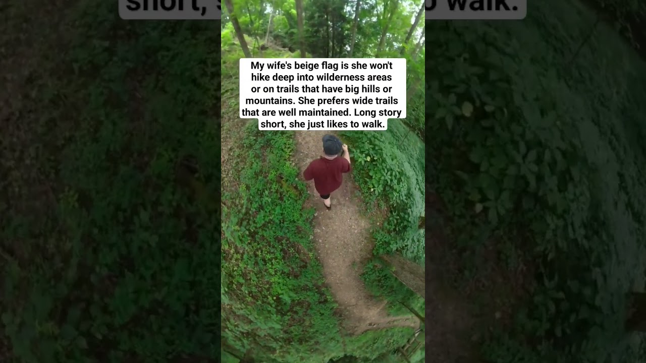 My wife's beige flag. #hike #hiking #backpacking #nature #outdoors #marriedlife #marriage #mountain