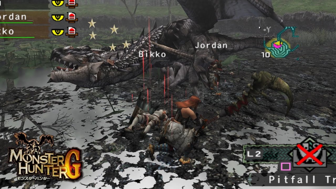 Monster Hunter G - Online - 8✰ Gold Rathian & Silver Rathalos