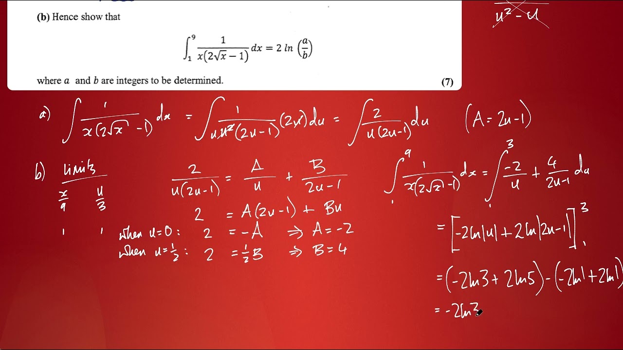 Mixed Integration Questions Part 2 (q.5,6,7)