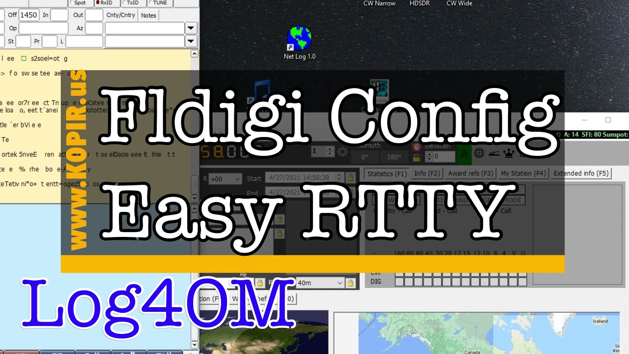 Fldigi Log4OM and Easy RTTY Settings _ Part I