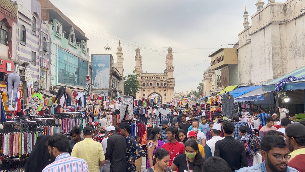 Charminar Hyderabad Evening WalkingTour [4K]