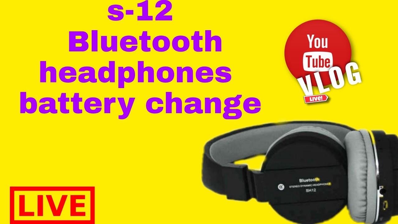 SH-12 Bluetooth headphones|Bluetooth battery change|headphones battery change.