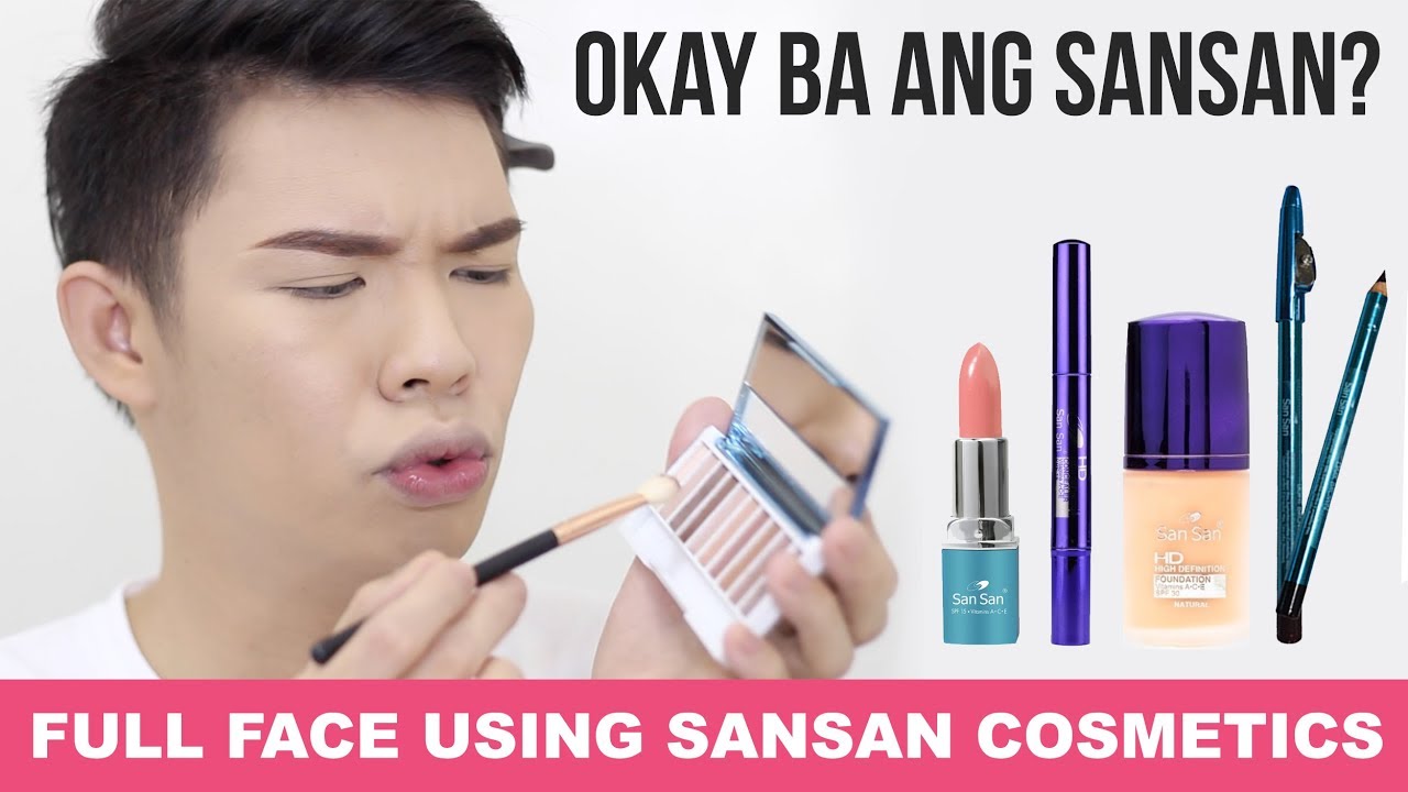 OKAY BA ANG SANSAN?! FULL FACE USING ONLY SANSAN COSMETICS | Kenny Manalad
