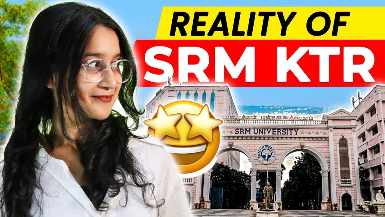 SRM University BTech Review 🤯 | SRM KTR Admission Process ✅ | Scholarship, Fees & Cutoff | Placement