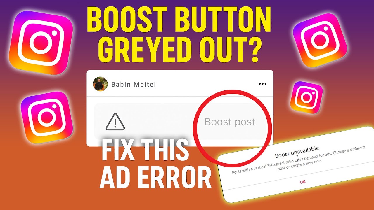 Fix “Boost Unavailable - Posts With a 3:4 Aspect Ratio Can’t Be Used for Ads” on Instagram!