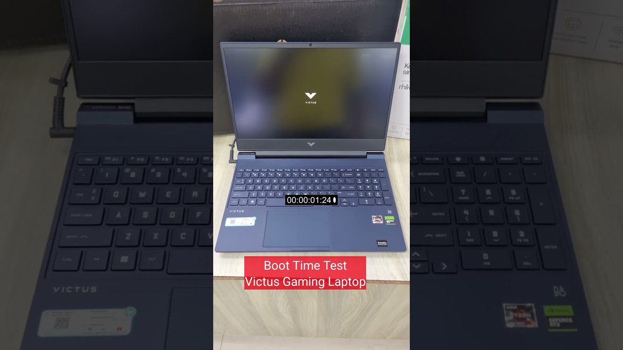 boot time test | hp victus gaming laptop | Amd Ryzen 5   16gb ram 512gb ssd rtx 3050 under 55k