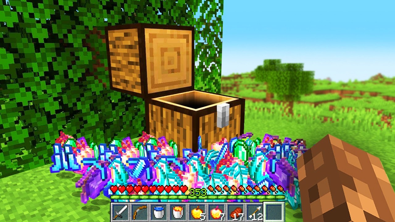 Minecraft ama AĞAÇLAR = SANDIK