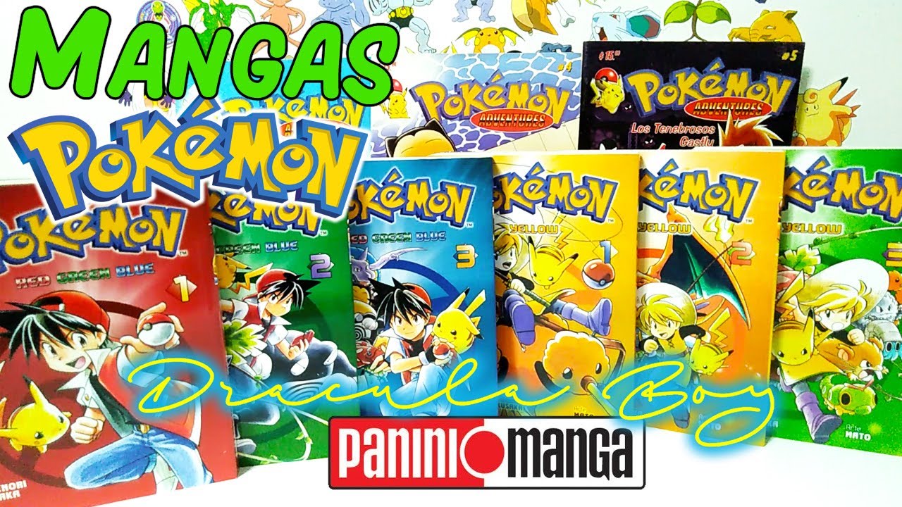 Colección de Mangas Pokémon ROJO VERDE AZUL Panini