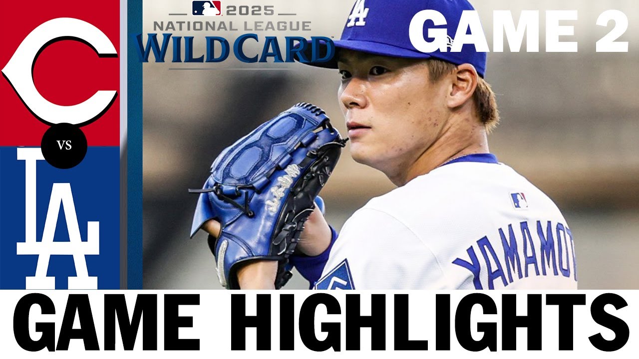 Cincinnati Reds vs Los Angeles Dodgers NL Wild Card Game 2 Highlights (10/01/25) | MLB Highlights