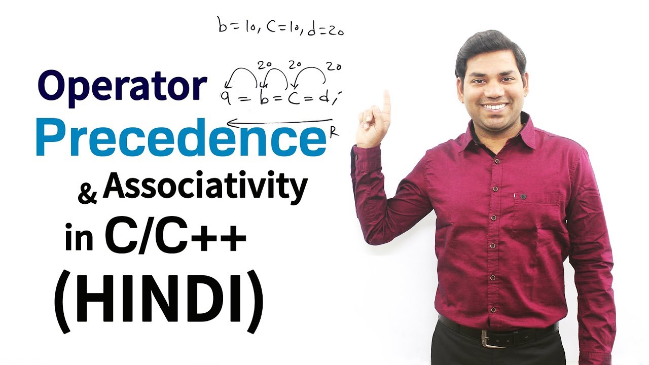 Operator Precedence And Associativity in C/C++ (HINDI)