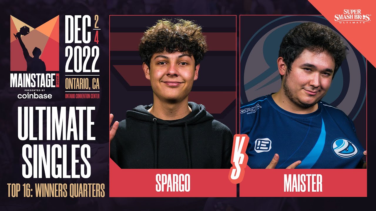 Sparg0 (Cloud) vs Maister (Mr. Game & Watch) - Ultimate Top 16 Winners QF  - Mainstage 2022