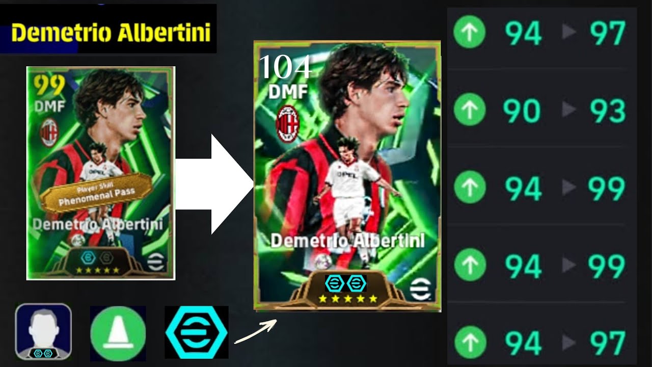 Demetrio Albertini 104 Best Training With Booster | Player Progression eFootball 2026