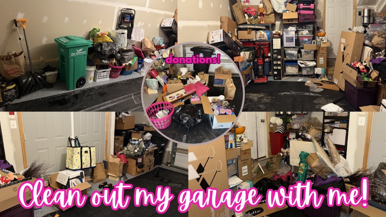 Messy Garage Clean Out Part 1 | Clean, Organize and Declutter my Garage with Me!