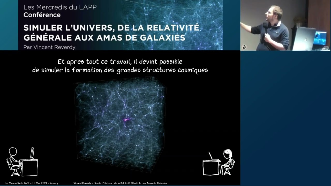 Conférence : Simuler l'Univers, de la relativité générale aux amas de galaxies