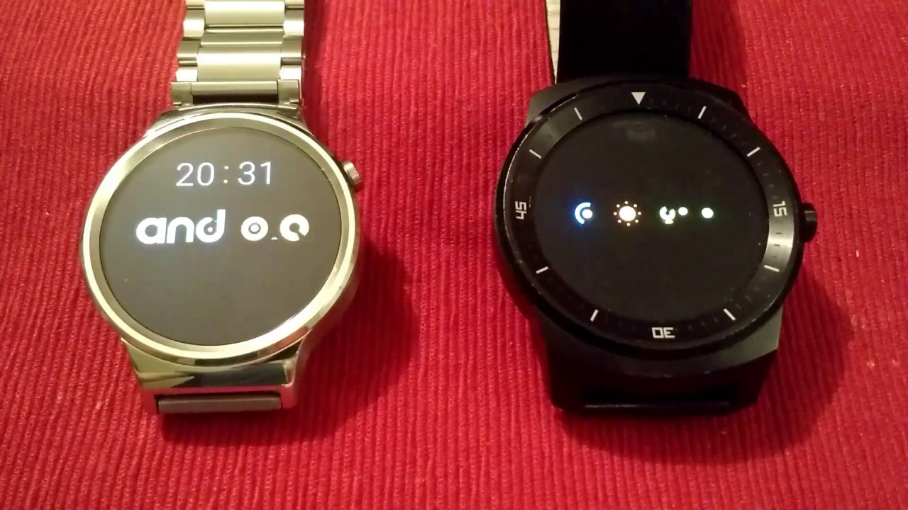 Android Wear 2.0: Huawei Watch vs LG GWatch R