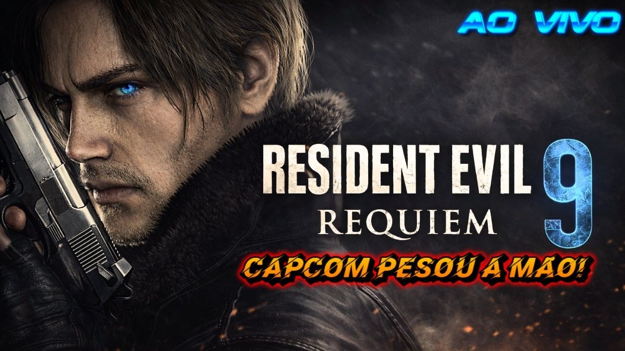 🔴 AO VIVO – RESIDENT EVIL 9 REQUIEM | AINDA NÃO ZEREI – SEM SPOILER! 😱🔥