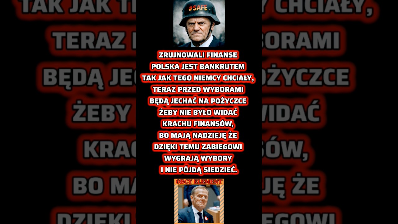 CHCĄ WYGRAĆ WYBORY DZIĘKI NIEMIECKIEJ POŻYCZCE #polish #shortvideo #poland