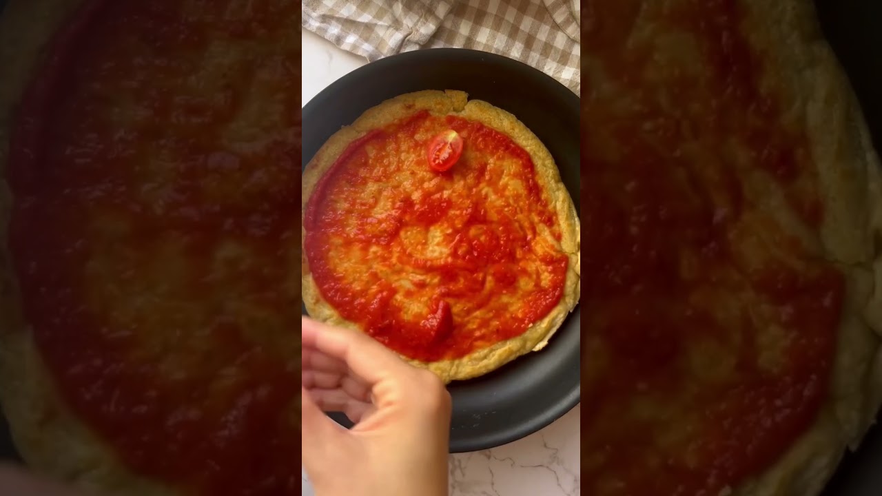 PIZZA DE AVENA con dos ingredientes💥👏🏻🥰