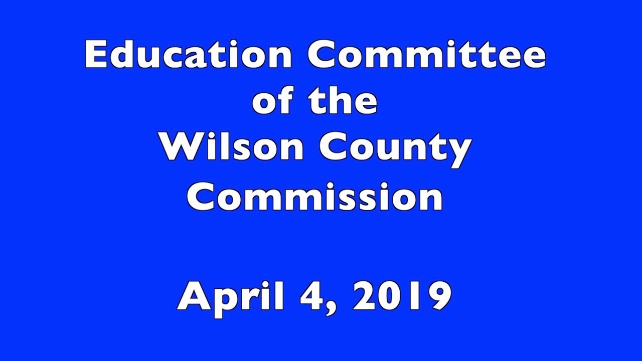 Wilson County Education April 4 2019