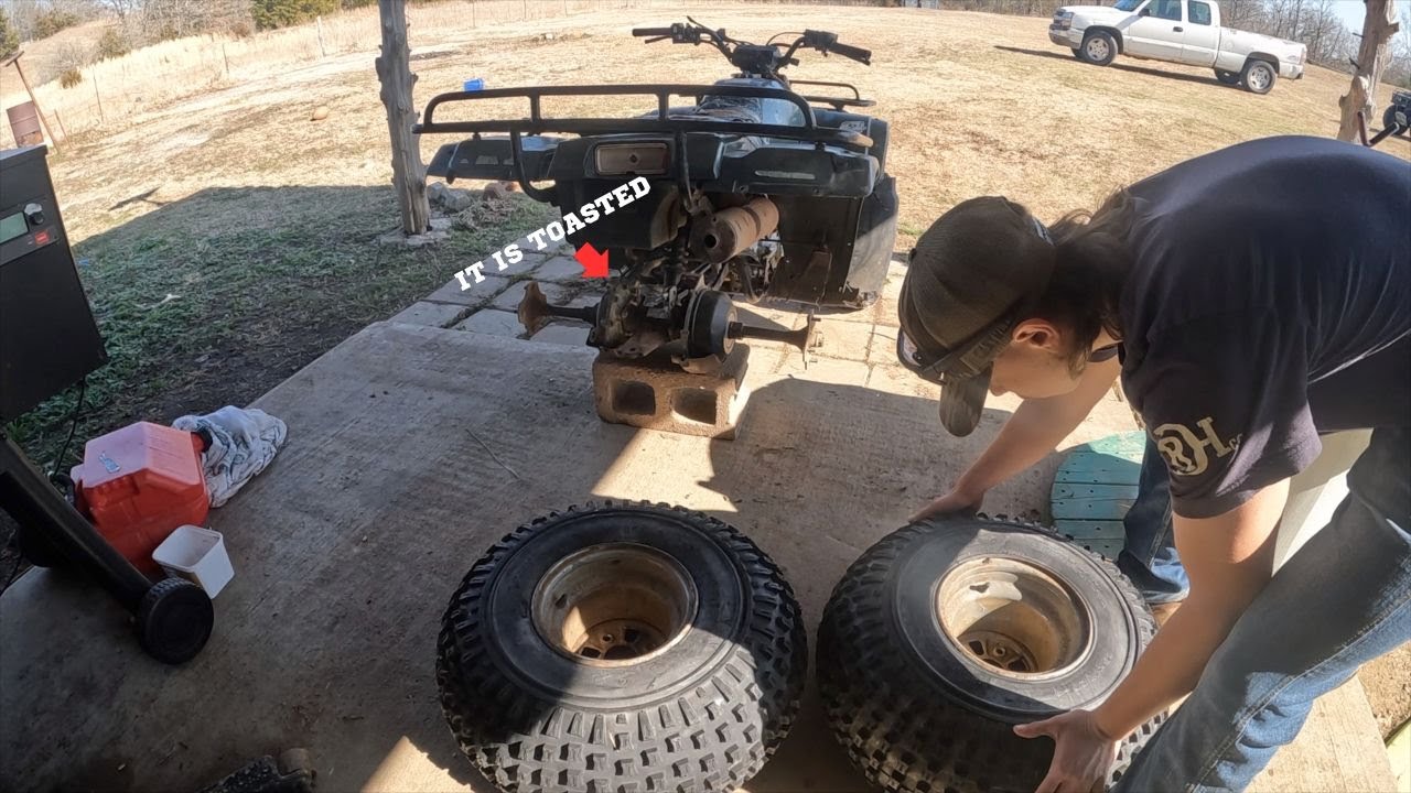FIXING MY LITTLE BROTHERS FOUR WHEELER *It Is Bad!*