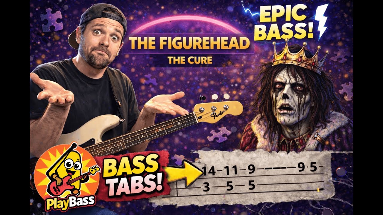 The Figurehead - The Cure (Bass Cover + Tabs)