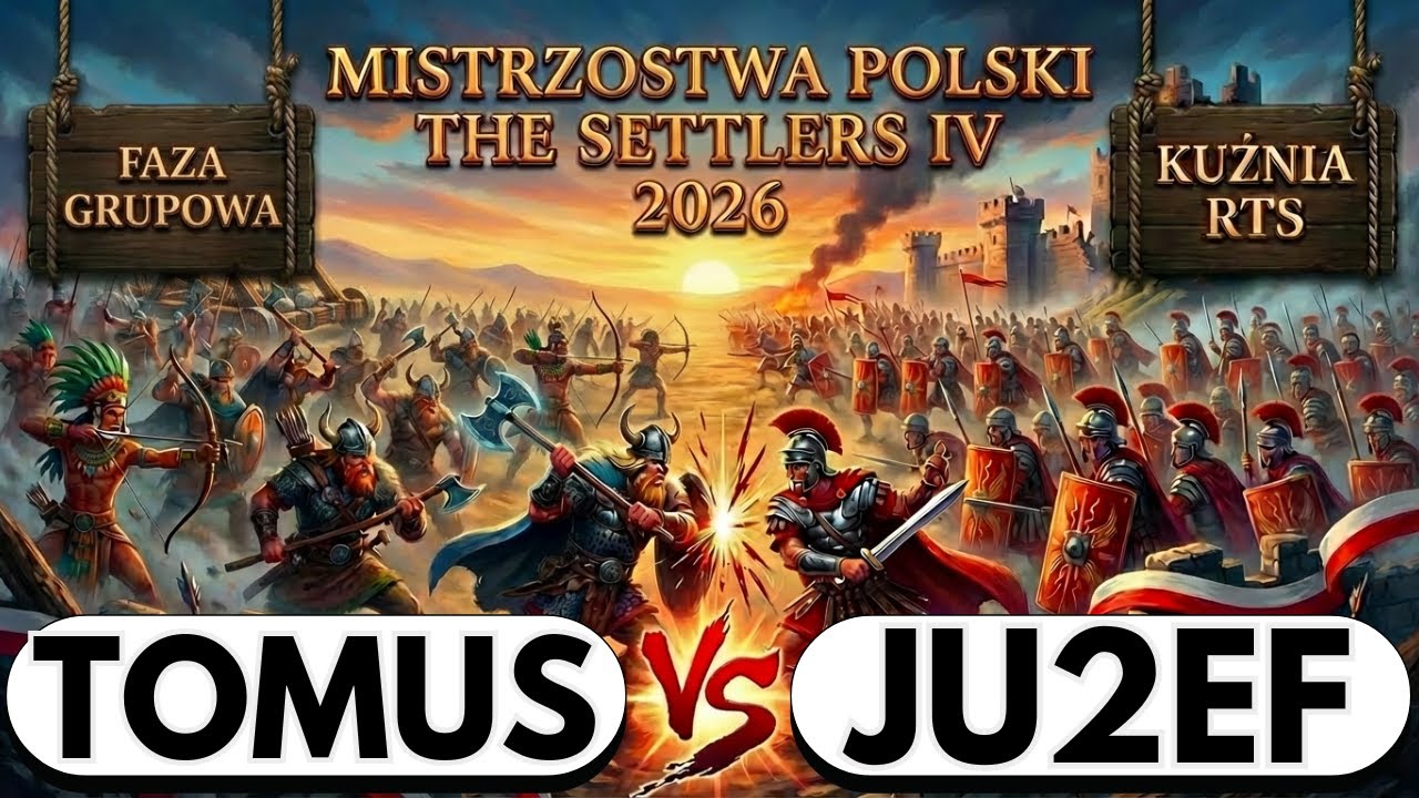 [ENG] Settlers 4 Polish Championships 2026 Group Stage: Tomuś vs ju2ef