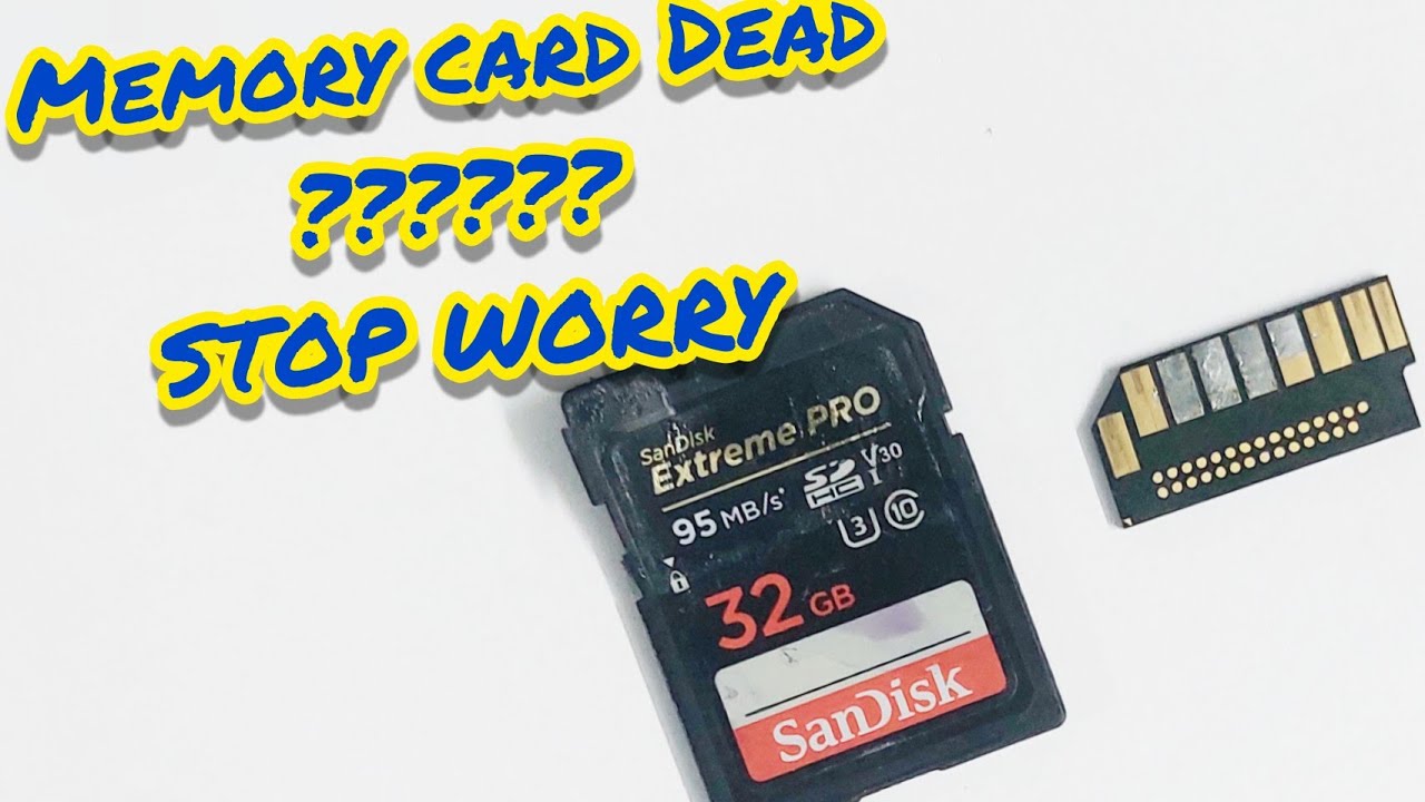 How To Recover Data From Dead Memory Card