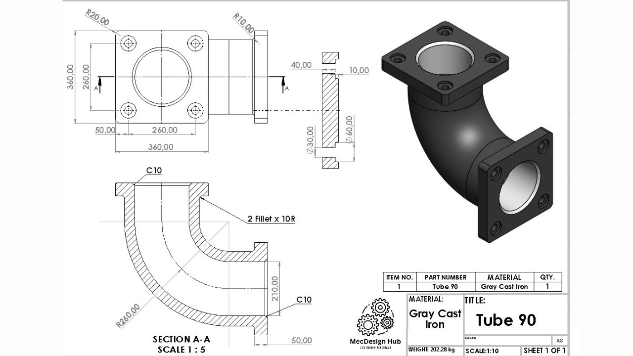 Ultimate SolidWorks Tutorial for Absolute Beginners- Exercise 7