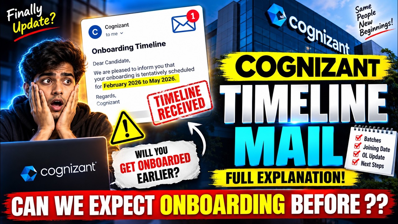 Cognizant Timeline Update | AT&PAT | Why Cognizant Has Stopped Hiring