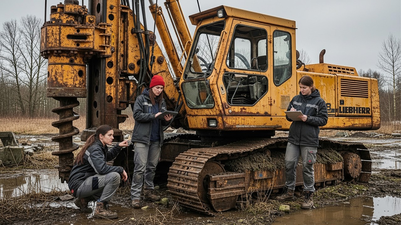 15 Years Lost in an Abandoned Construction Site — A Forgotten Drilling Rig Found!