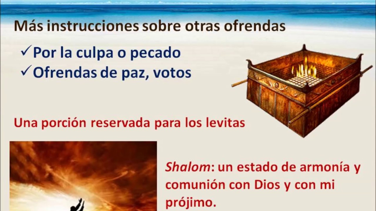 Levítico (Vayikra) 7 - Ofrendas por la culpa y de paz y el proceso general de las ofrendas