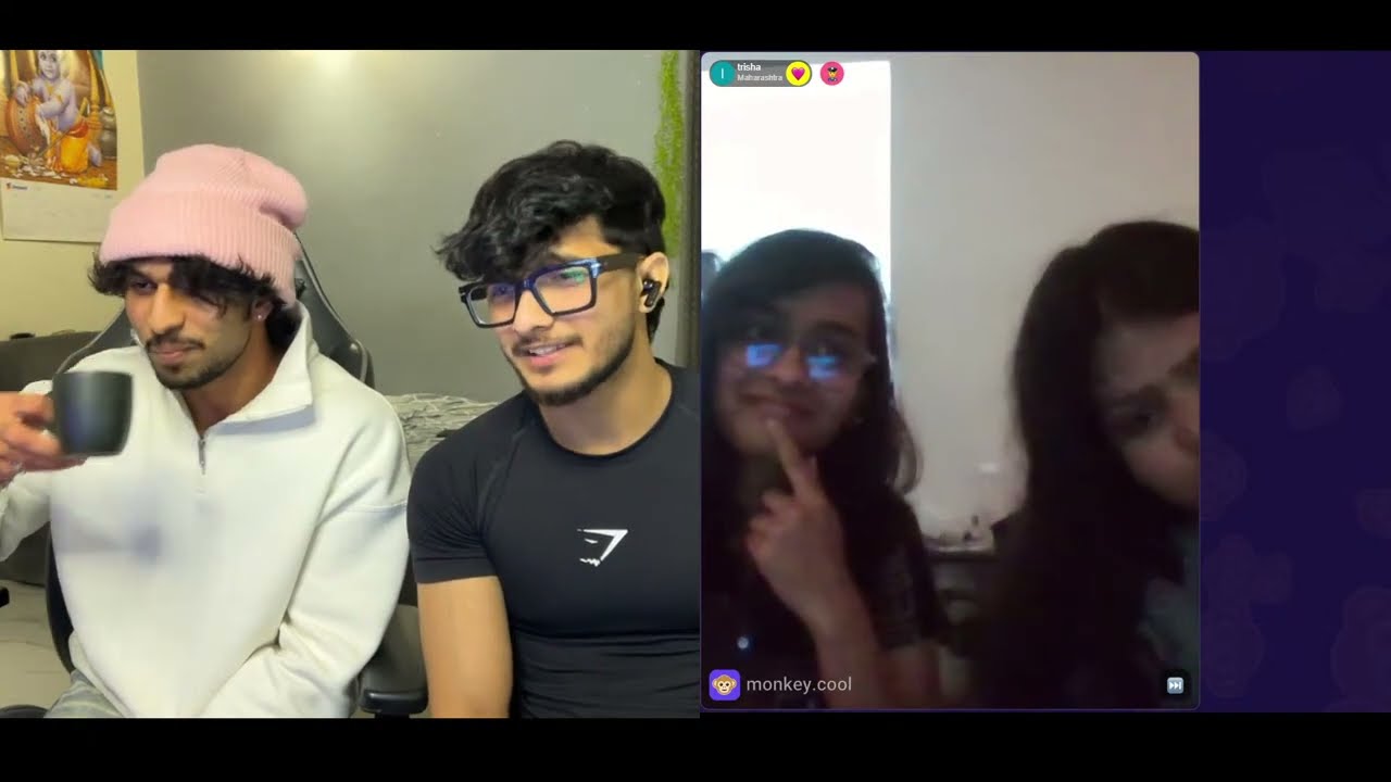 PRATHAM X KALKI🎀 (FLEXING on OMEGLE)🎀 | LIVE🔴